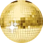 Spinning disco ball